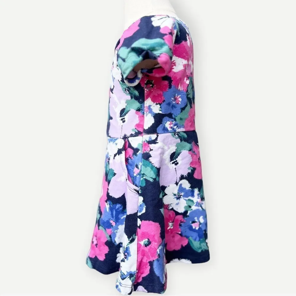 Gymboree Baby Girl Toddler Kids Short Sleeve Floral Print Dress. 18-24 Months.